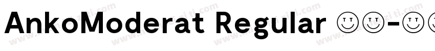 AnkoModerat Regular 常规字体转换